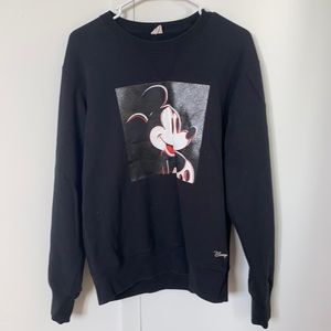 Uniqlo black Mickey sweatshirt